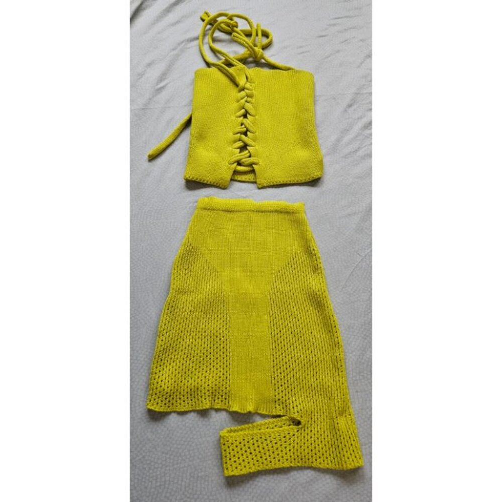 Shirt/Skirt Set, S, Neon yellow